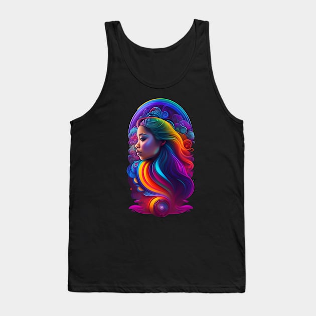 Psicodelic woman Tank Top by Talcomunca